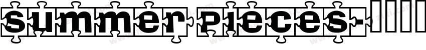 Summer Pieces字体转换